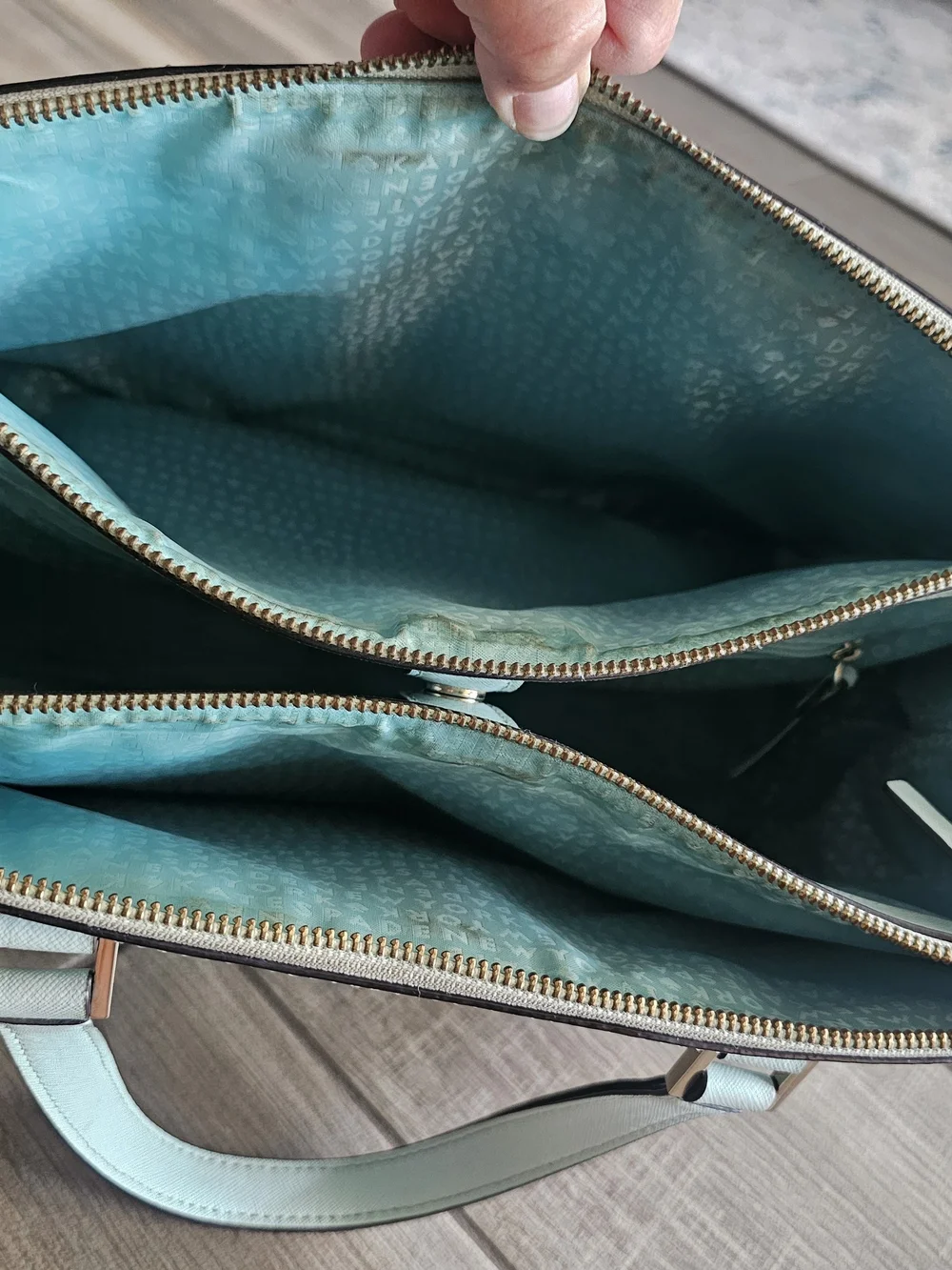 kate spade Pale Blue Structured Satchel Handbag